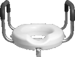 Front view of 3" Raised Toilet Seat