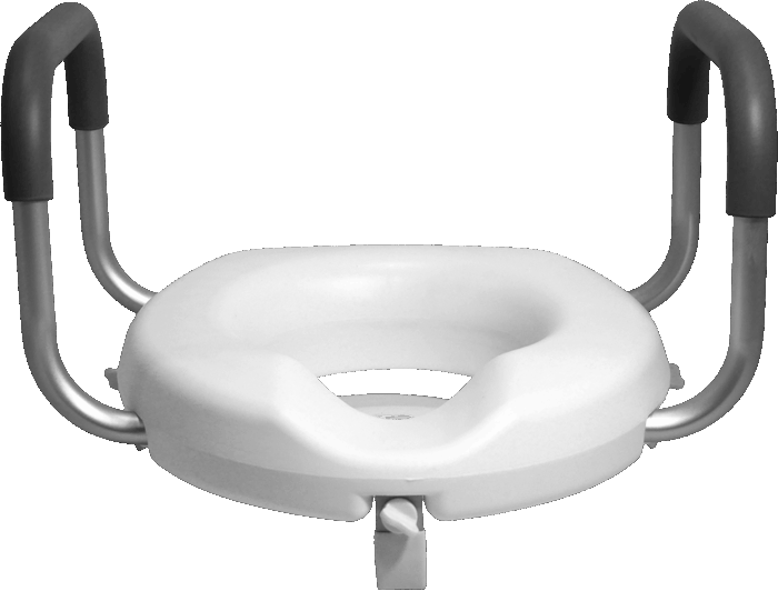 Front view of 3" Raised Toilet Seat