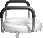 Side view of 3" Raised Toilet Seat