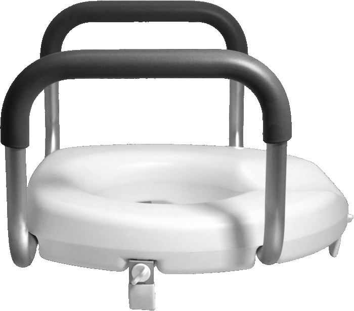 Side view of 3" Raised Toilet Seat