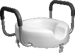 3/4 view of 5" Raised Toilet Seat