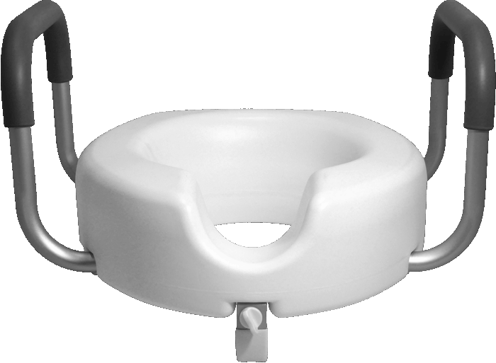 Front view of 5" Raised Toilet Seat