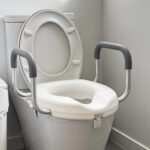 Raised Toilet Seat with Arms - Image 2