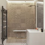 Wall Mounted Folding Shower Seat 845 - Image 3